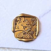"Chipmunk- Customizable Color- Set of 25 Hand-crafted Wax Seals" - Wax Seals in multicolor by Inkspiringletters