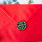 "Santa's Reindeer- Customizable Color- Set of 25 Hand-crafted Wax Seals" - Wax Seals in multicolor by Inkspiringletters