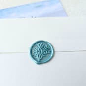 "Coral Reef - Customizable Color- Set of 25 Hand-crafted Wax Seals" - Wax Seals in multicolor by Inkspiringletters