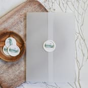 "Adventure Mountain Vellum and White Wax Seals | Set of 25" - Wax Seals in multicolor by Clove and Cedar Design
