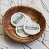 "Adventure Mountain Vellum and White Wax Seals | Set of 25" - Wax Seals in multicolor by Clove and Cedar Design