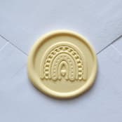 "Customizable Color Rainbow Self-adhesive Wax Seals, Set of 5" - Wax Seals in blue by MC silverlinings