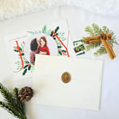 "Minimalist Xmas Tree- Customizable Color- Set of 25  Hand-crafted Wax Seals" - Wax Seals in multicolor by Inkspiringletters