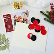 "Holiday Plaid- Red and Black- Set of 12  Hand-crafted Wax Seals" - Wax Seals in multicolorassorted-colors by Inkspiringletters