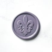 "Fleur de Lis in Lavender Pack of 10" - Wax Seals in purple by Abby Choi