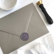 "Fleur de Lis in Lavender Pack of 10" - Wax Seals in purple by Abby Choi