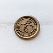 "Wedding Bands- Customizable Color- Set of 25  Hand-crafted Wax Seals" - Wax Seals in multicolor by Inkspiringletters