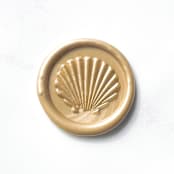 "Seashell in Prosecco Pack of 10" - Wax Seals in gold by Abby Choi