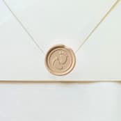 "Baby Feet - Taupe- Set of 25 Hand-crafted Wax Seals" - Wax Seals in natural by Inkspiringletters