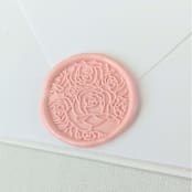 "Whimsy Roses- Customizable Color- Set of 25 Hand-crafted Wax Seals" - Wax Seals in multicolor by Inkspiringletters