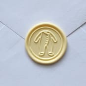 "Customizable Color Baby Onesie Self-adhesive Wax Seals, Set of 5" - Wax Seals in yellow by MC silverlinings