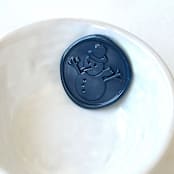"Snowman Wax Seals, Pack of 10, Customizable Color" - Wax Seals in multicolorassorted-colors by Abby Choi
