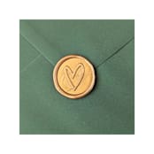 "Handwritten Heart- Customizable  Color- Set of 25 Hand-crafted Wax Seals" - Wax Seals in multicolor by Inkspiringletters