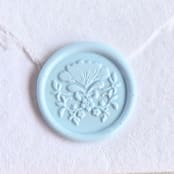 "Flora- Customizable Color- Set of 25  Hand- crafted Wax Seals" - Wax Seals in multicolor by Inkspiringletters
