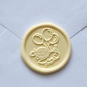 "Customizable Color Birthday Turtle and Balloons Self-adhesive Wax Seals, Set of 5" - Wax Seals in multicolor by MC silverlinings