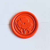 "California Poppy- Customizable Color- Set of 25 Hand-crafted Wax Seals" - Wax Seals in multicolor by Inkspiringletters