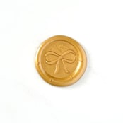 "Bow Wax Seal in Traditional Gold Pack of 10" - Wax Seals in gold by Abby Choi