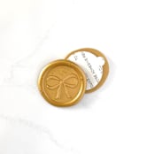 "Bow Wax Seal in Traditional Gold Pack of 10" - Wax Seals in gold by Abby Choi