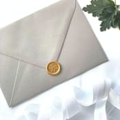 "Bow Wax Seal in Traditional Gold Pack of 10" - Wax Seals in gold by Abby Choi