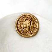 "Deer Wreath Wax Seal, Pack of 10, Customizable Color" - Wax Seals in multicolorassorted-colors by Abby Choi