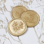 "Custom Eucalyptus Wax Seals | Set of 50" - Wax Seals in multicolorassorted-colors by Clove and Cedar Design