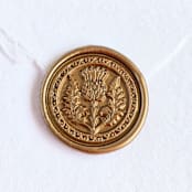 "Thistle- Customizable Color- Set of 25  Hand- crafted Wax Seals" - Wax Seals in multicolor by Inkspiringletters
