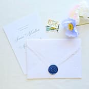 "Irises- Customizable Color- Set of 25  Hand-crafted Wax Seals" - Wax Seals in multicolor by Inkspiringletters