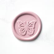 "Butterfly in Dusty Rose Pack of 10" - Wax Seals in pink by Abby Choi
