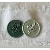 "Stenciled Leaf Wax Seals (pack of 50)" - Wax Seals in multicolorassorted-colors by Vee