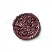 "French Garden in Mulberry Pack of 10" - Wax Seals in purple by Abby Choi