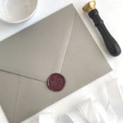"French Garden in Mulberry Pack of 10" - Wax Seals in purple by Abby Choi