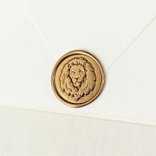 "King of the Jungle- Customizable Color- Set of 25 Hand-crafted Wax Seals" - Wax Seals in multicolor by Inkspiringletters