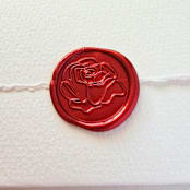 "Modern Rose- Customizable Color- Set of 25 Hand-crafted Wax Seals" - Wax Seals in multicolor by Inkspiringletters