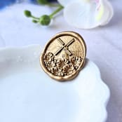 "Windmill Garden - Customizable Color- Set of 25  Hand-crafted Wax Seals" - Wax Seals in multicolor by Inkspiringletters