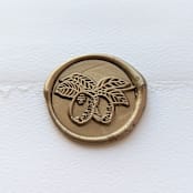 "Lemon Branch- Customizable Color- Set of 25 Hand-crafted Wax Seals" - Wax Seals in multicolor by Inkspiringletters