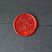 "Whimsy Roses- Customizable Color- Set of 25 Hand-crafted Wax Seals" - Wax Seals in multicolor by Inkspiringletters