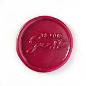 "Be Our Guest Wax Seal in Sangria Pack of 10" - Wax Seals in red by Abby Choi