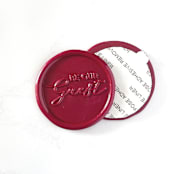 "Be Our Guest Wax Seal in Sangria Pack of 10" - Wax Seals in red by Abby Choi