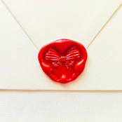 "Bow - Customizable Color- Set of 25  Hand-crafted Wax Seals" - Wax Seals in multicolor by Inkspiringletters