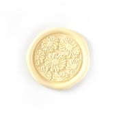 "Daisies Wax Seal in Lemonade Pack of 10" - Wax Seals in yellow by Abby Choi