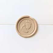 "Baby Feet- Customizable Color- Set of 25 Hand-crafted Wax Seals" - Wax Seals in multicolor by Inkspiringletters