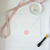"Ribbon - Customizable Color- Set of 25  Hand-crafted Wax Seals" - Wax Seals in multicolor by Inkspiringletters