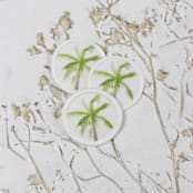 "Green Palm Tree Vellum Wax Seals | Set of 25" - Wax Seals in green by Clove and Cedar Design