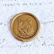 "Husky- Customizable Color- Set of 25 Hand-crafted  Wax Seals" - Wax Seals in multicolor by Inkspiringletters