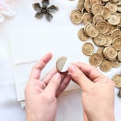 "French lace- Gilded on vellum- Set of 25  Hand-crafted Wax Seals" - Wax Seals in clear by Inkspiringletters