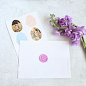 "Happy Easter Egg- Customizable Color- Set of 25 Hand-crafted Wax Seals" - Wax Seals in multicolor by Inkspiringletters