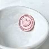 "Heart Wax Seals Pack of 10, Customizable Color" - Wax Seals in multicolorassorted-colors by Abby Choi