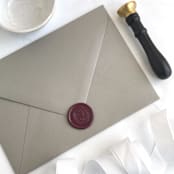 "Horseshoe in Mulberry Pack of 10" - Wax Seals in purple by Abby Choi