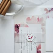 "Custom White Wax Seals with Dried Red Rose Petals" - Wax Seals in white by MC silverlinings