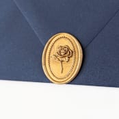"Rose Brooch- Customizable Color- Set of 25 Hand-crafted Wax Seals" - Wax Seals in multicolor by Inkspiringletters